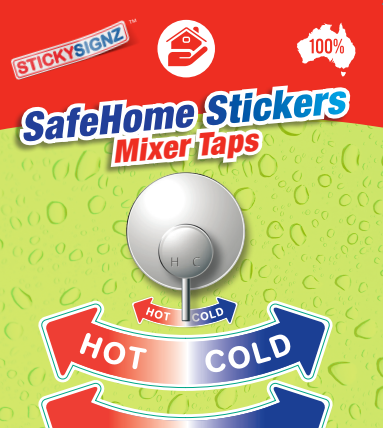 SafeHome Stickers-  Mixer Taps